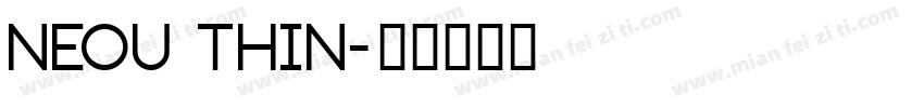 Neou Thin字体转换